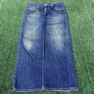 Vintage Structure Jeans‎ Mens 36x29" Indigo Blue Baggy Straight Leg Skater Y2K